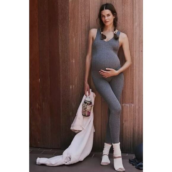 NWT Free People Movement x Hatch Never Better Heather One-piece Gray Size XS